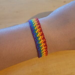 Pride Rainbow Friendship Bracelet